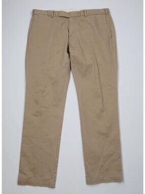 Vintage 90s Ralph Lauren Mens 38x32 Distressed Straight Leg Chino Pants Cotton